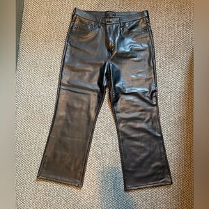 Banana Republic Black Cropped Vegan Bootcut Jeans